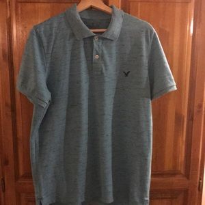 Mens American Eagle Polo Shirt - Color is Teal